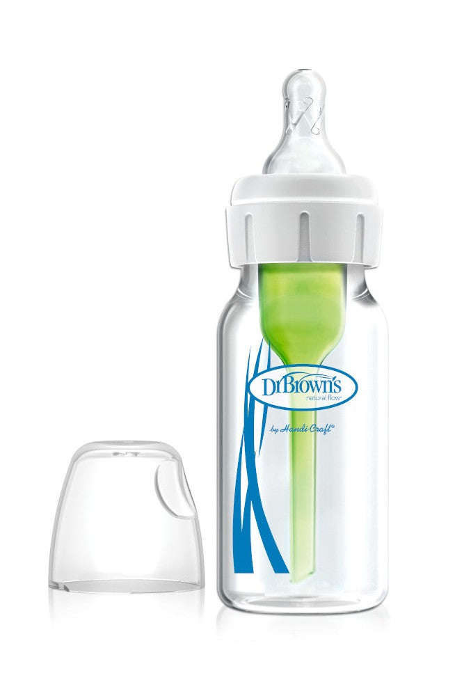 Dr. Brown's 4 oz/120ml Options+ Glass Narrow Anti-Colic Baby Bottle , 1-Pack (SB41001-P4)