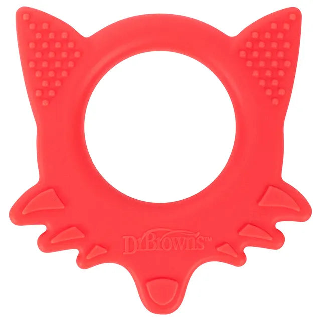 Dr. Brown's Te003-P2 "Flexees" Friends Fox Teether - Red