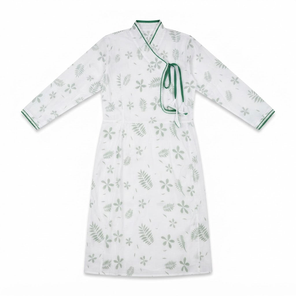 Punturo Premium 3-Layer Malmal Mother's Double Zipper Gown (Size 44)