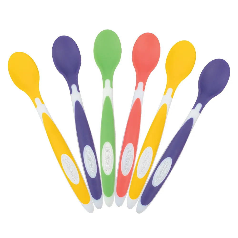 Dr. Brown's Soft Tip Spoons 6-Pack, Tf008-P3