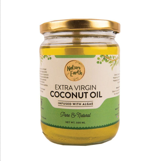 Naturo Earth Organic Cold Pressed Extra Virgin Coconut Oil – 500 ml