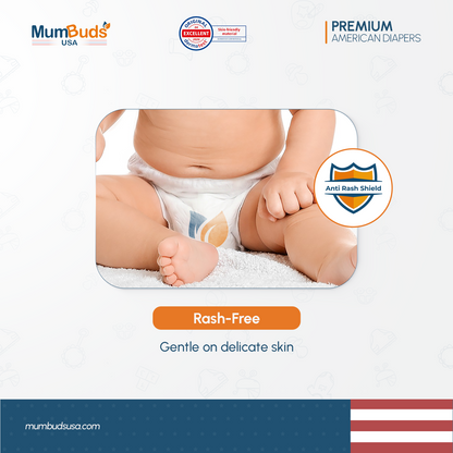 MumBuds USA ZIPLOCK PACK Ultrathin Baby Diapers Size-6 XXL (16-22 kg) – 34 pcs Pant Style