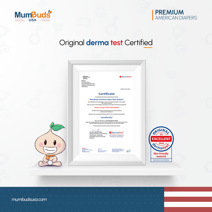 MumBuds USA ZIPLOCK PACK Ultrathin Baby Diapers Size-1 NewBorn (2–5kg) – 22 pcs Tape Style