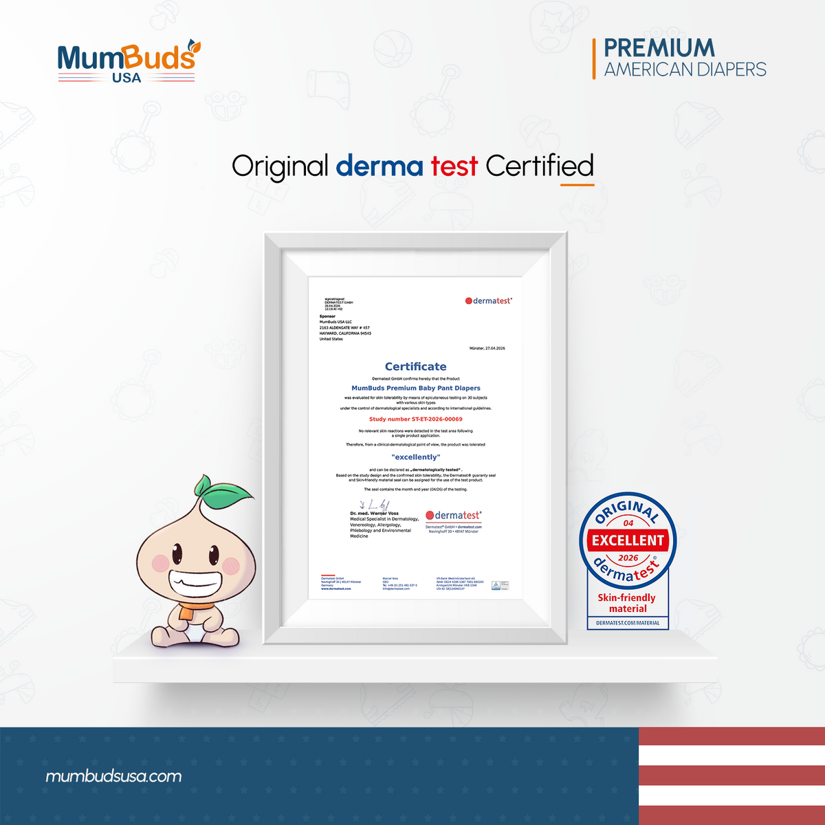 MumBuds USA ZIPLOCK PACK Ultrathin Baby Diapers Size-5 XL (12-17kg) – 36 pcs Pant Style