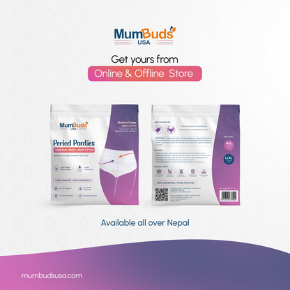 MumBuds USA Disposable Period Panty M/L 660 mm (60–105 cm) 3 Pcs
