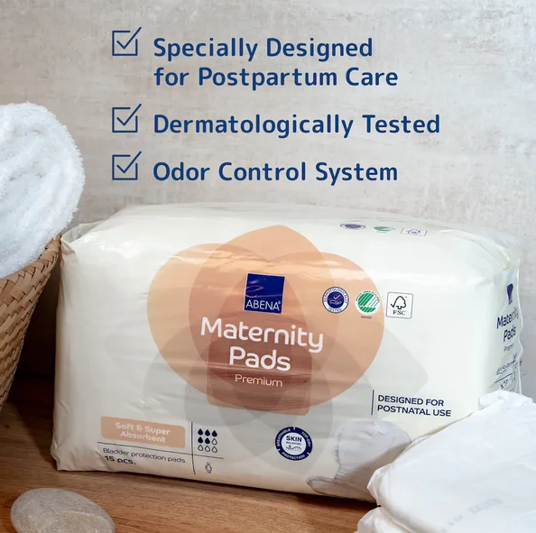 Abena Maternity Pads Premium – Super Absorbent Postpartum Pads