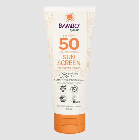 Bambo Nature Sunscreen SPF50 100ml | Baby Sunscreen