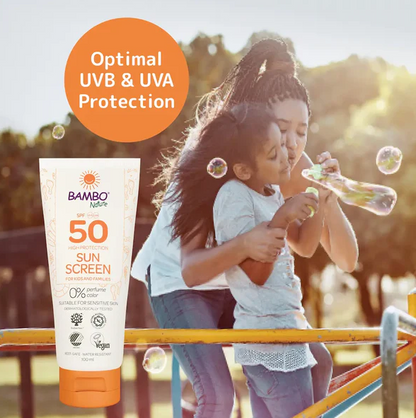Bambo Nature Sunscreen SPF50 100ml | Baby Sunscreen