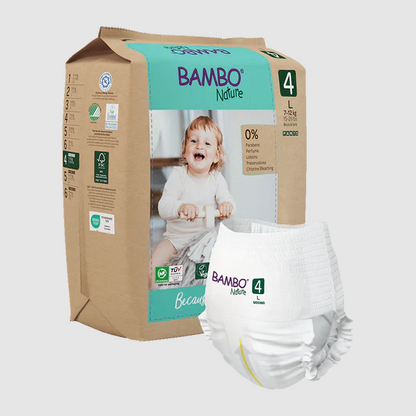 Bambo Nature Baby Diapers Size 4 L (7–12 kg) – 20 pcs Pants Style