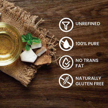 Naturo Earth Organic Cold Pressed Extra Virgin Coconut Oil with Algae – 180ml