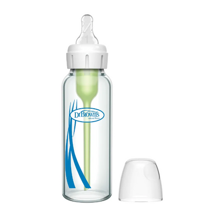 Dr. Brown's 8 Oz / 250ml Options+ Glass Narrow Baby Bottle, 1-Pack (Sb81003-P4)