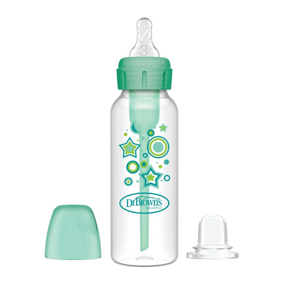 Dr. Brown's 8oz/250ml Options+ PP Narrow Bottle to Sippy, Green, Single (SB81603-P3)