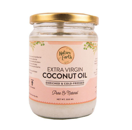 Naturo Earth Organic Cold Pressed Extra Virgin Coconut Oil – 500 ml