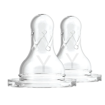Dr. Brown's Natural Flow Narrow Baby Bottle Silicone Level Y Nipple, 2-Pack (312-INTL)