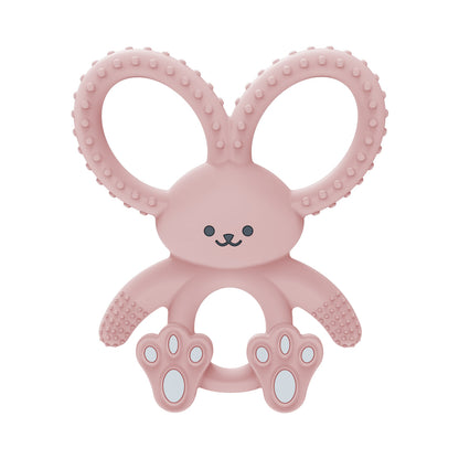 Dr Brown's Bunny Long Limbed Silicone Teether, Pink, CPKG(3m+), TE020-INTL