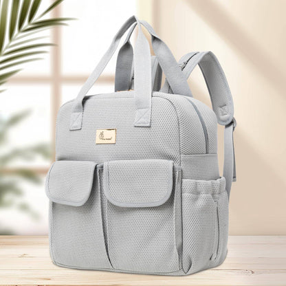 R for Rabbit Caramello Breezy Premium Material Diaper Bag For New Moms, Grey - DBCMBG10