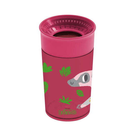 Dr. Brown's Jungle Fun Cheers 360 Spoutless Transition Cup Red, - 10 oz/300 ml , 9m+, TC01096