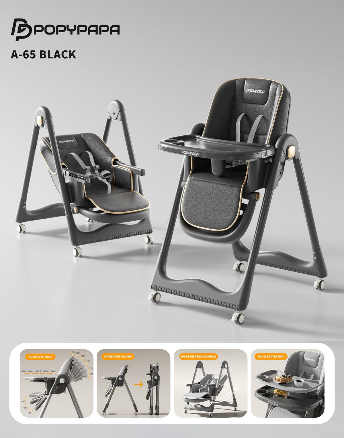 POPYPAPA Baby Swing Feeding Chair A65