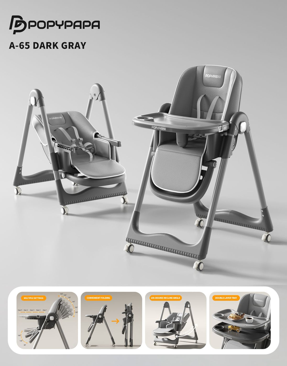POPYPAPA Baby Swing Feeding Chair A65