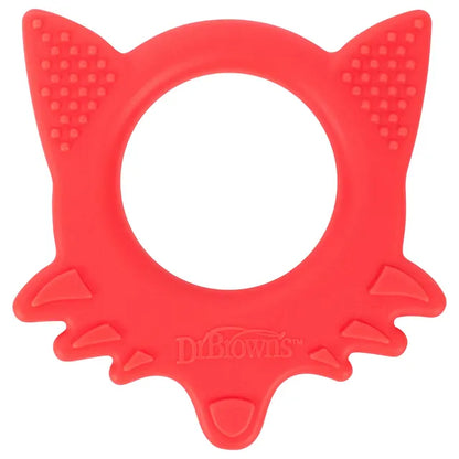 Dr. Brown's Te003-P2 "Flexees" Friends Fox Teether - Red