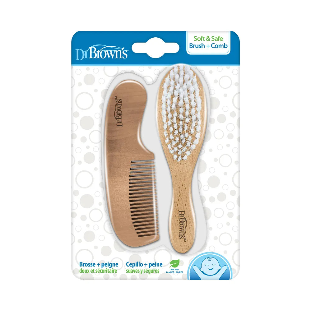 Dr Brown's HG086 Soft and Safe Brush + Comb