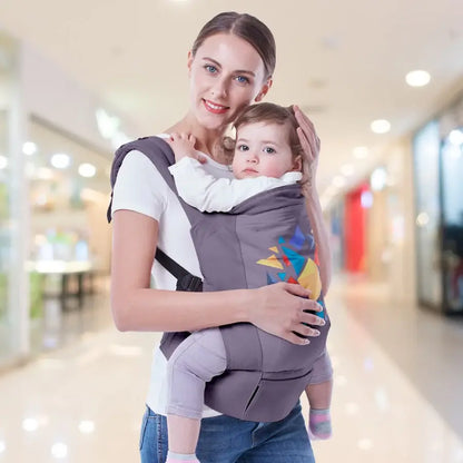 R for Rabbit Hug Me Elite Baby Carrier Front & Back Carrier Position - Dark Grey ( 6 - 36 months ) ,BCHMDG2