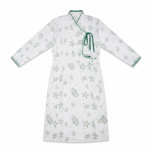 Punturo Premium 3-Layer Malmal Mother's Double Zipper Gown (Size 40)