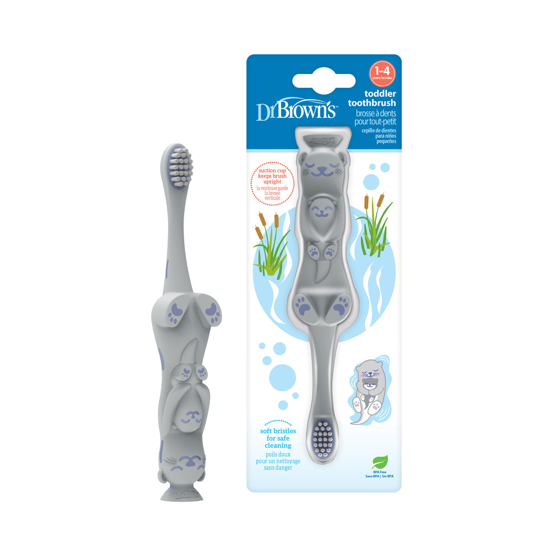 Dr Brown's Toddler Toothbrush Otter, 1-Pack (1-4Y), HG093