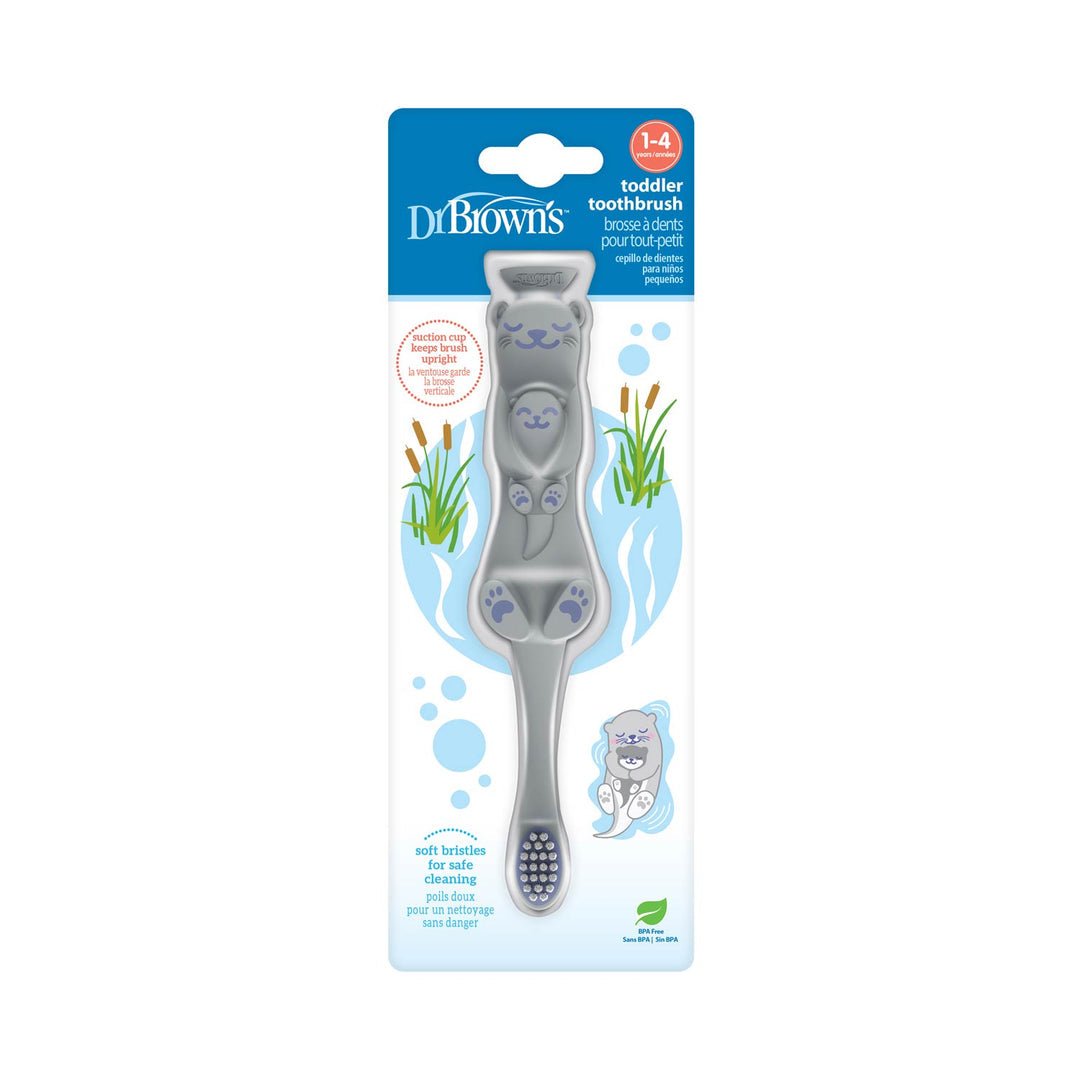 Dr Brown's Toddler Toothbrush Otter, 1-Pack (1-4Y), HG093