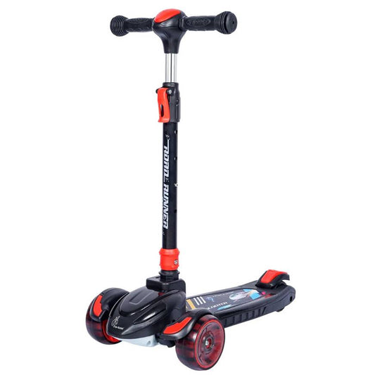 R for Rabbit Road Runner Racer Scooter - PU LED Wheels, 4 Level Height Adjustment, Anti Slip Deck (3-14years),SRRRPB6