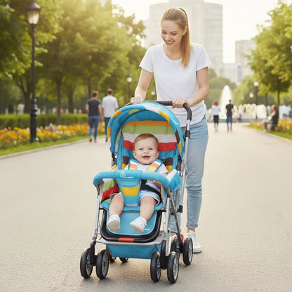 R for Rabbit Lollipop Lite Stroller ( 0-3 Years) - Travel Friendly, Easy To Fold, Reversible Handle, Wheel Lock, Adjustable Leg Rest - STLPMC2