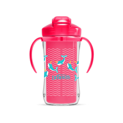 Dr. Brown's 10 OZ/300ml Insulated Straw Cup, pink-1pk, TC01201-INTL