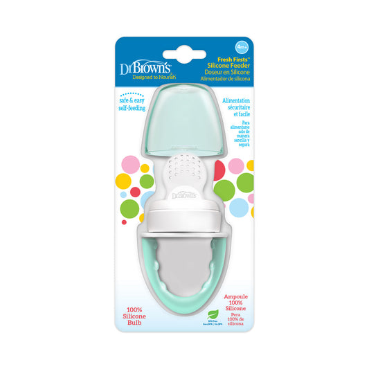 Dr. Brown's Fresh Firsts Silicone Feeder, Mint- 1-Pack, TF006-P3