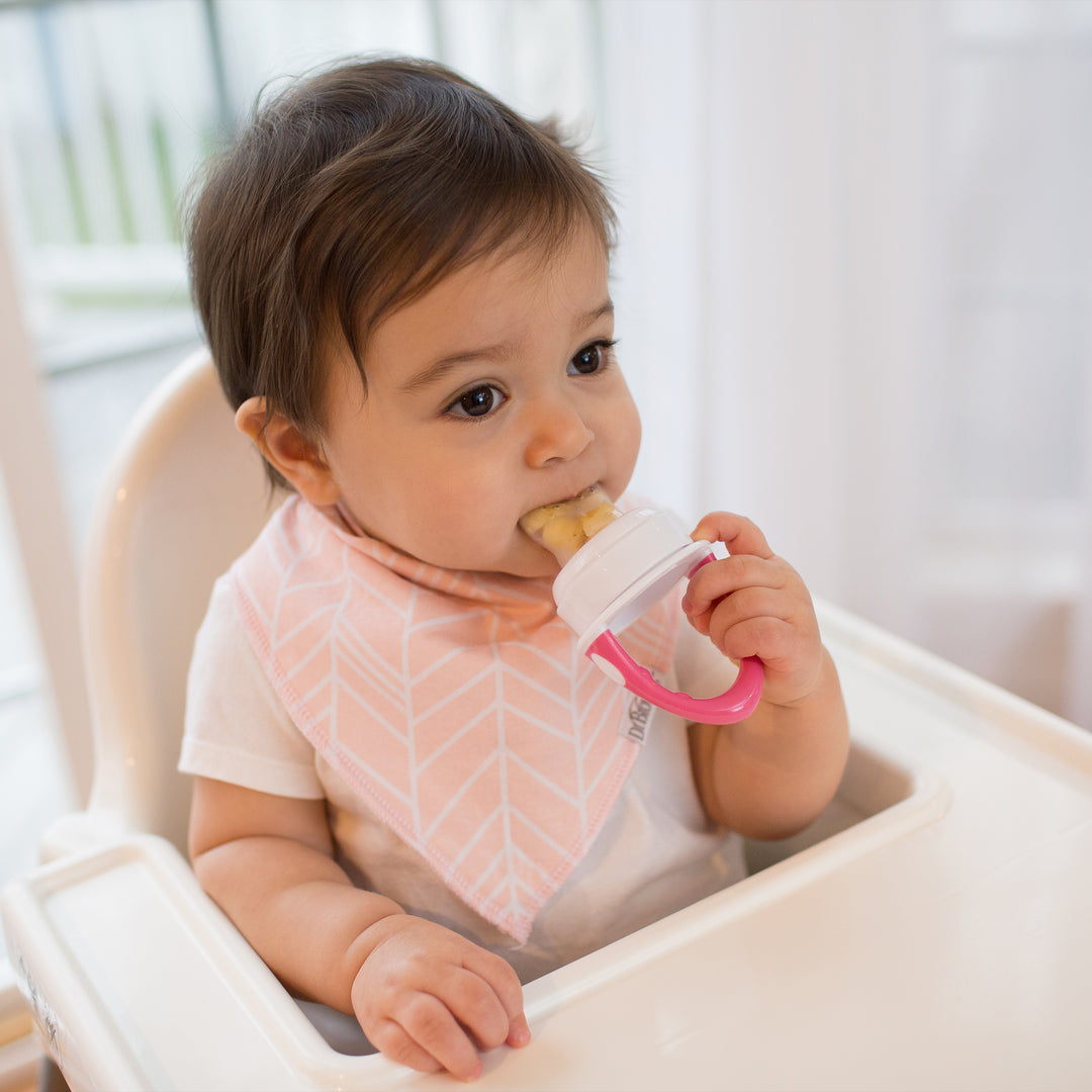Dr. Brown's Fresh Firsts Silicone Feeder, Pink- 1-Pack, TF005-P3