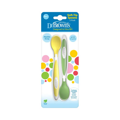 Dr. Brown's Soft Tip Spoons, 2-pack for 4M+, TF011-P3