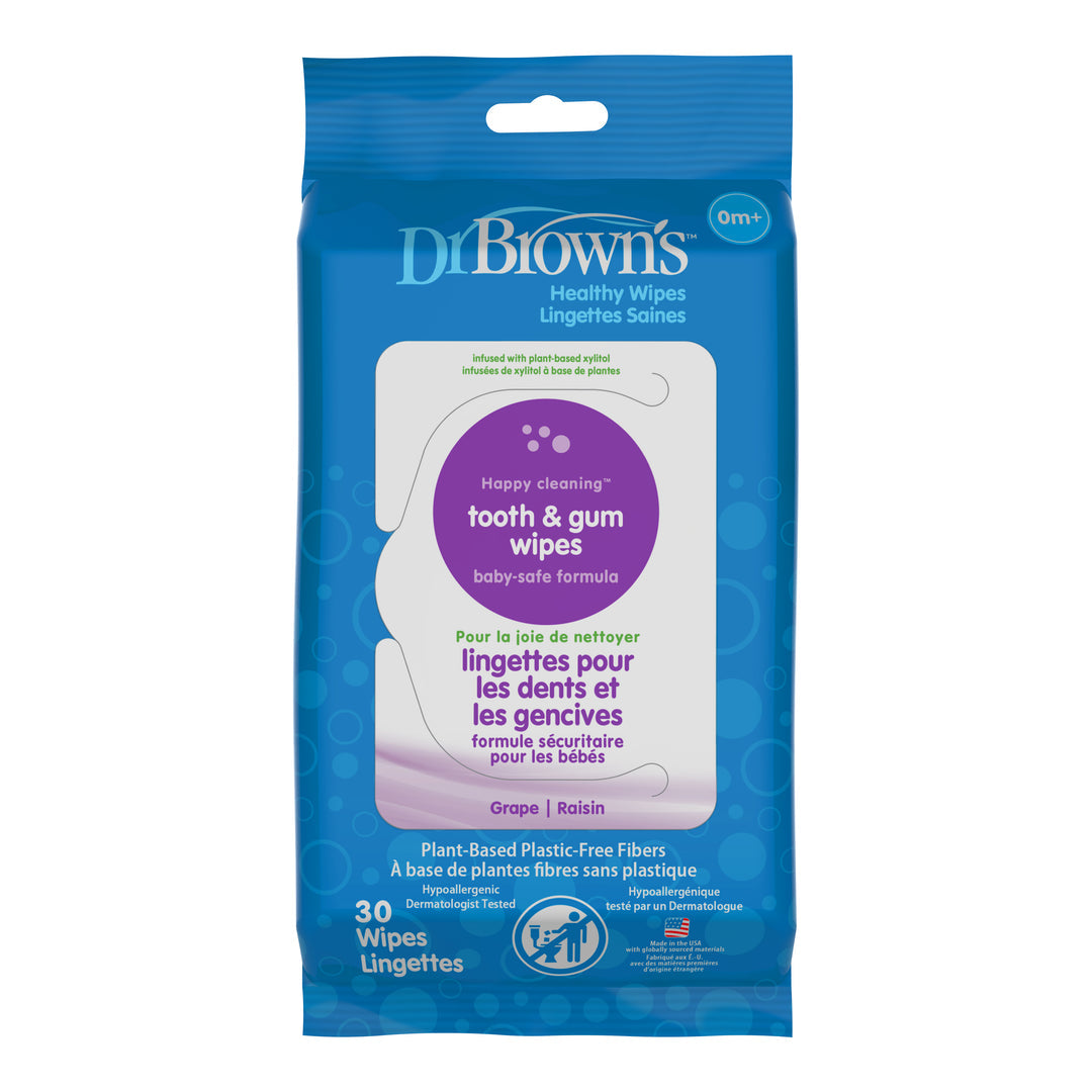 Dr. Brown's Tooth & Gum Wipes - 30 Pcs, HG001-P2